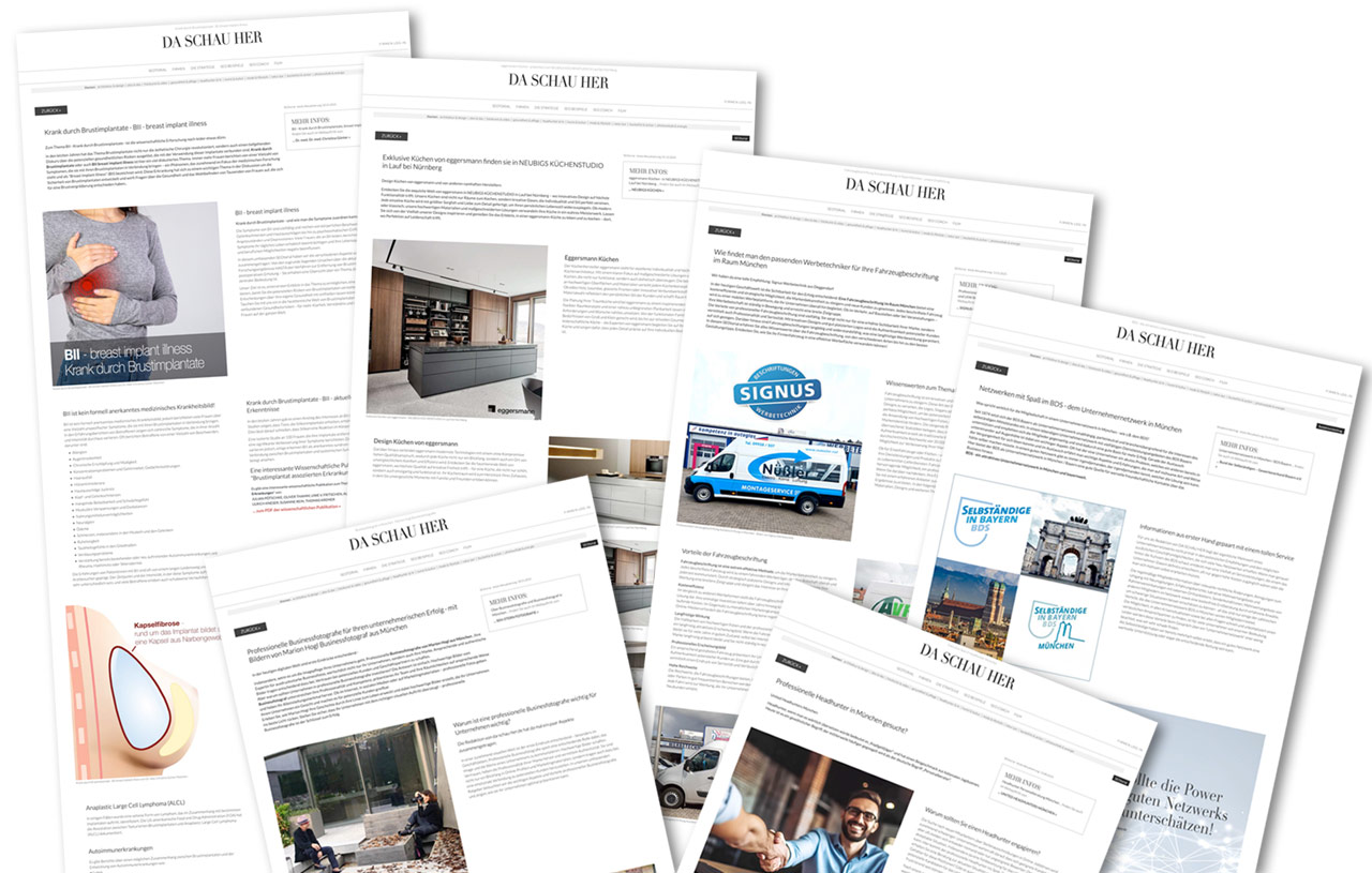 Content Merketing mit unseren smarten PREditorialsauf da-schau-her.de